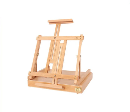 Portable Beechwood Large Adjustable Wood Table Easel With Extra Large Box Kia Day Design