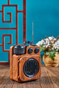 Multifunctional Retro Subwoofer Speaker Brown One size adult