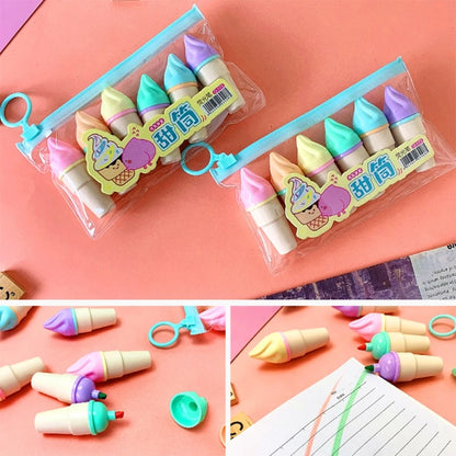 6pcs Mini Highlighter Pen