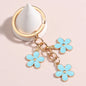 Enamel Keychain Sakura Flower Key Ring Kia Day Design