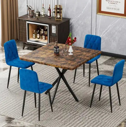 Mid Century Modern Square Dining Table - Kia Day Design