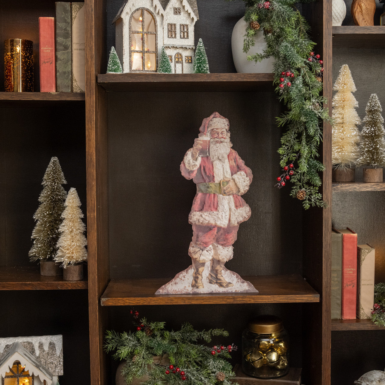 Cheerful Santa Metal Dummy Board - - Christmas