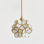 Hanging Light Brass Colorful Flower Pendant Light Kia Day Design