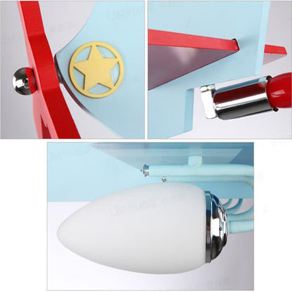 Kids Hanging Light Pendant Lights Ceiling Aircraft LED Light Kia Day Design