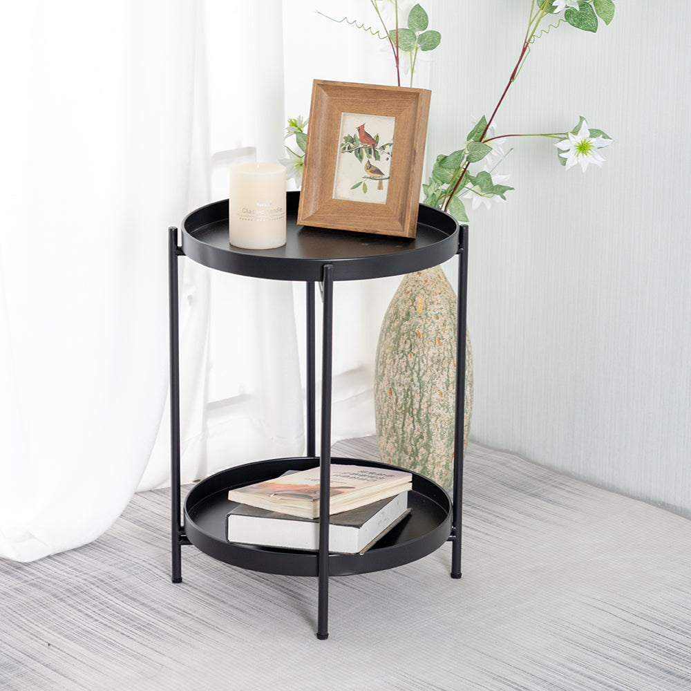 Ironwork Double Tea Table Small Round Table Kia Day Design