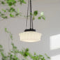 Mid Century American Lighting Milk Glass Pendant Light Kia Day Design