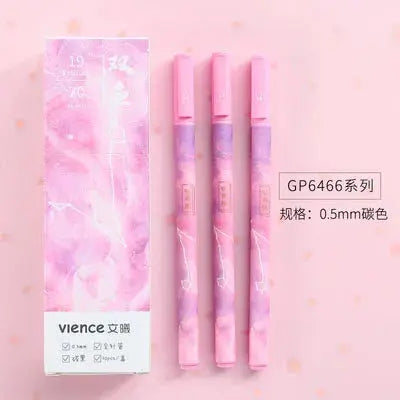 1-3pcs Constellation Gel Pen 3Pcs Pisces Unisex