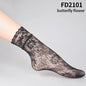 Black Socks Soft Lace Short Ankle Socks Fishnet Stocking Kia Day Design