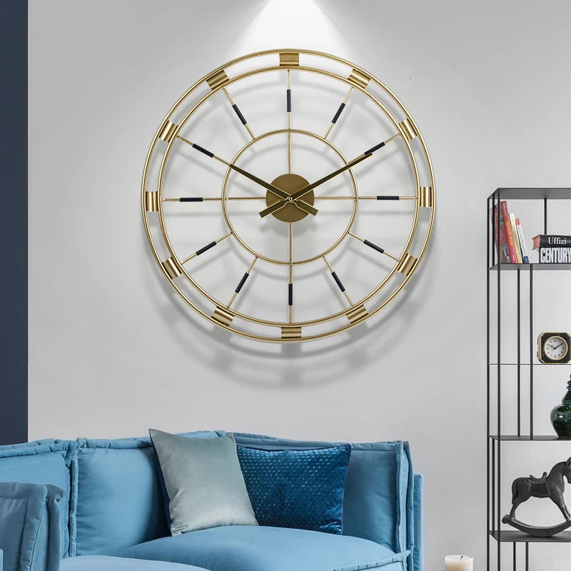 60cm Hanging Metal Wall Clock