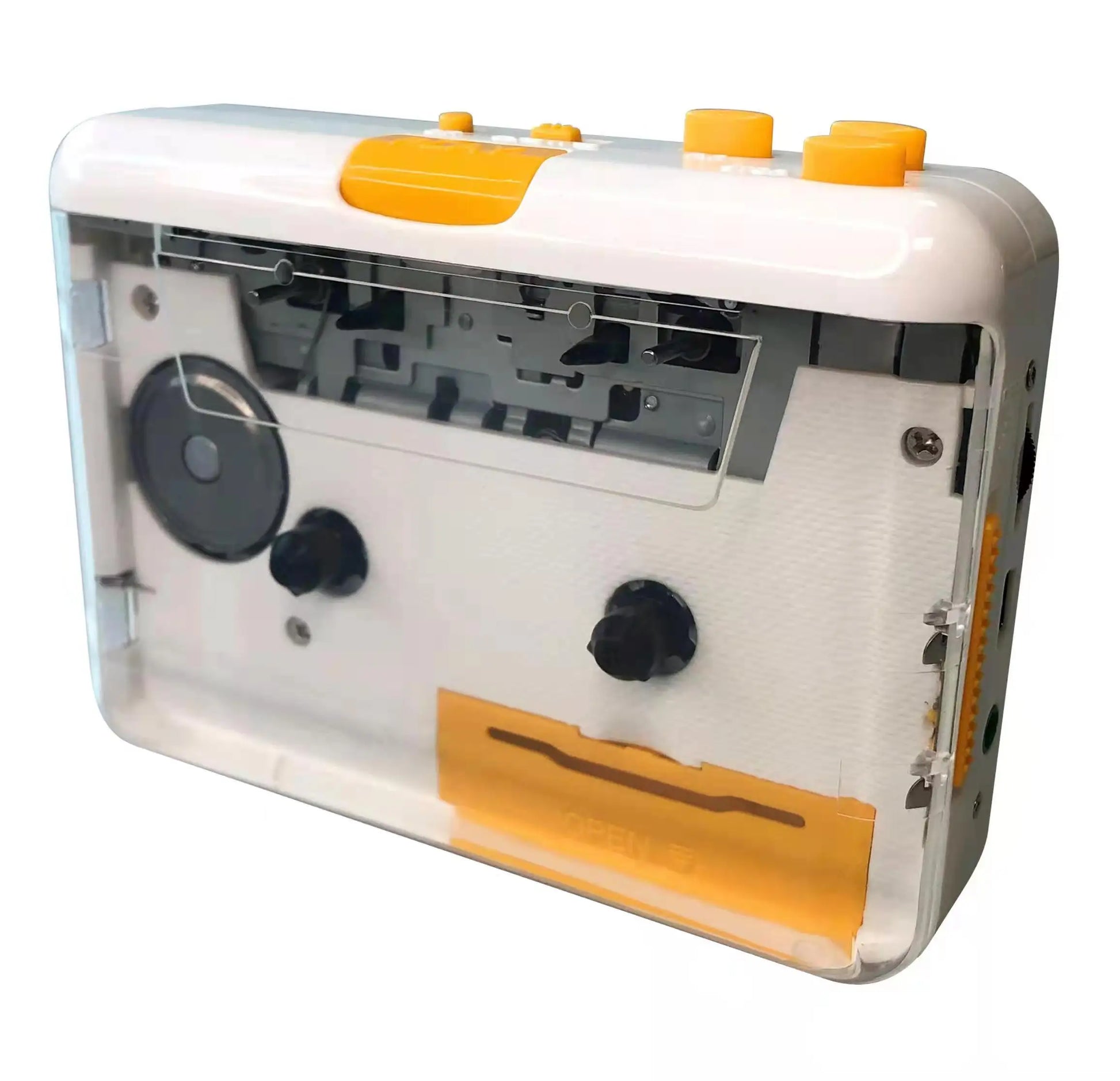 White Transparent Walkman USB Cassette Tape Recorder Player to MP3 Converter Kia Day Design