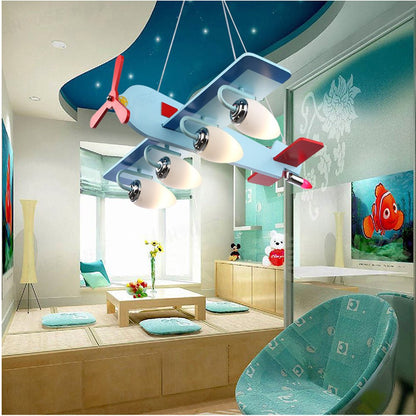 Kids Hanging Light Pendant Lights Ceiling Aircraft LED Light Kia Day Design