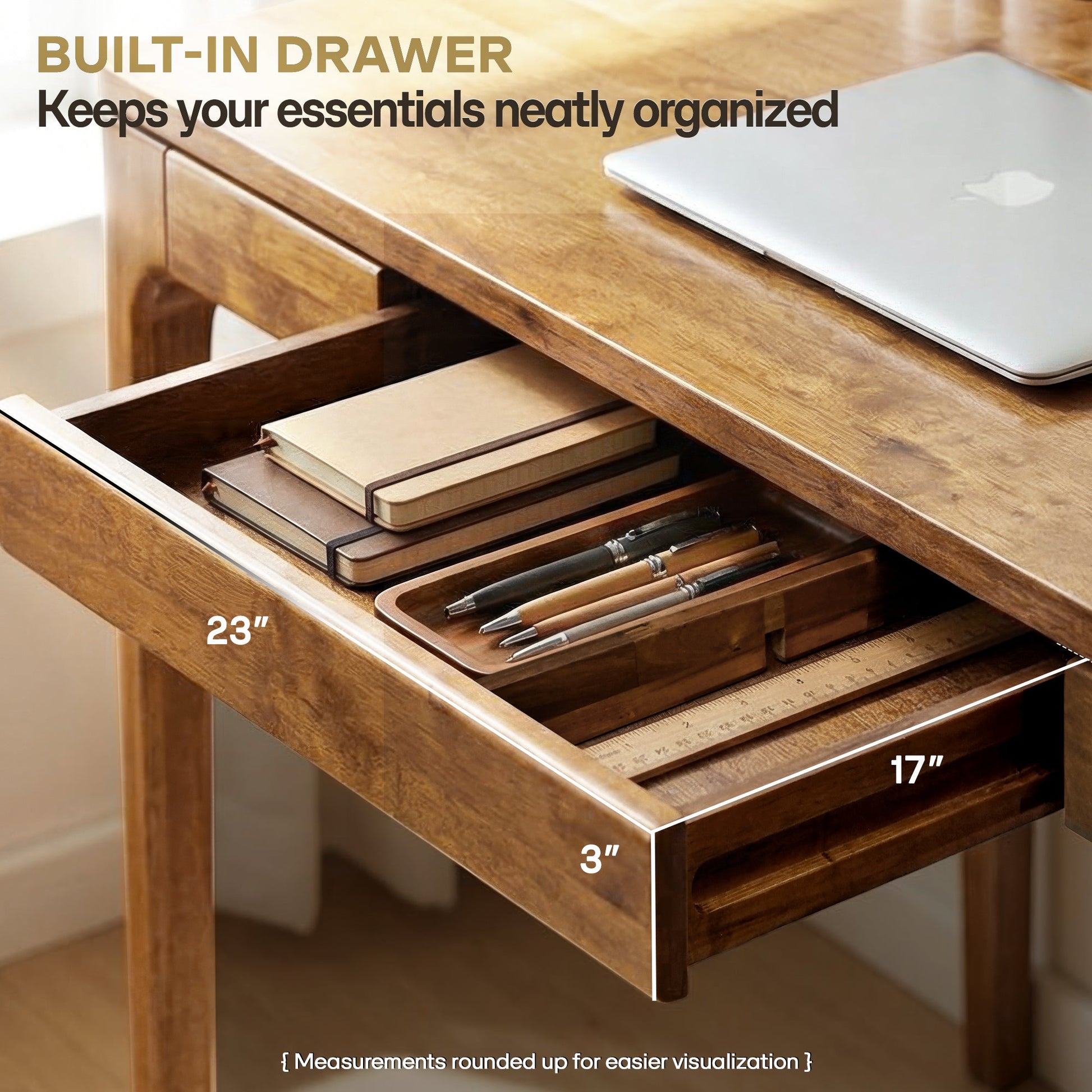 Wilma 48" Rubber Wood Desk - - Table