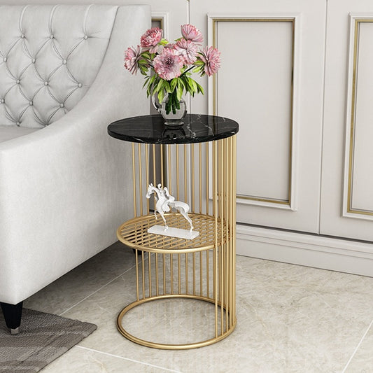 Side Table Small Coffee Table Marble Metal Iron Kia Day Design