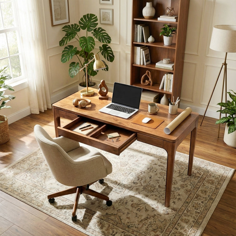Wilma 48" Rubber Wood Desk - - Table
