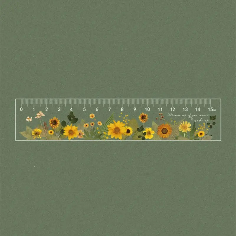 15cm Daisy Rose Ruler yellow