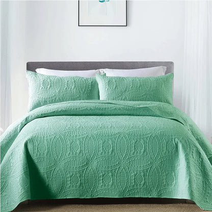 Organic Quilt Bedspread Green adult