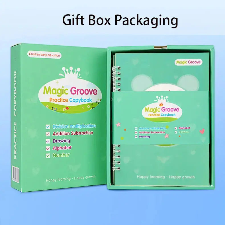 Magic Early Education Writing Practice Reusable Practice Book - Kia Day Design