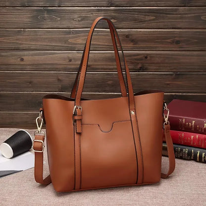 Big Leather Tote Bag Ladies Handbags Kia Day Design