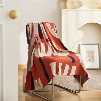 Cotton Knitted Blanket Throws Kia Day Design