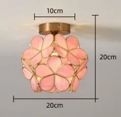 Multi Color Ceiling Lights Flower Glass Ceiling Lamp E26 Hanging Fairy Lights Kia Day Design