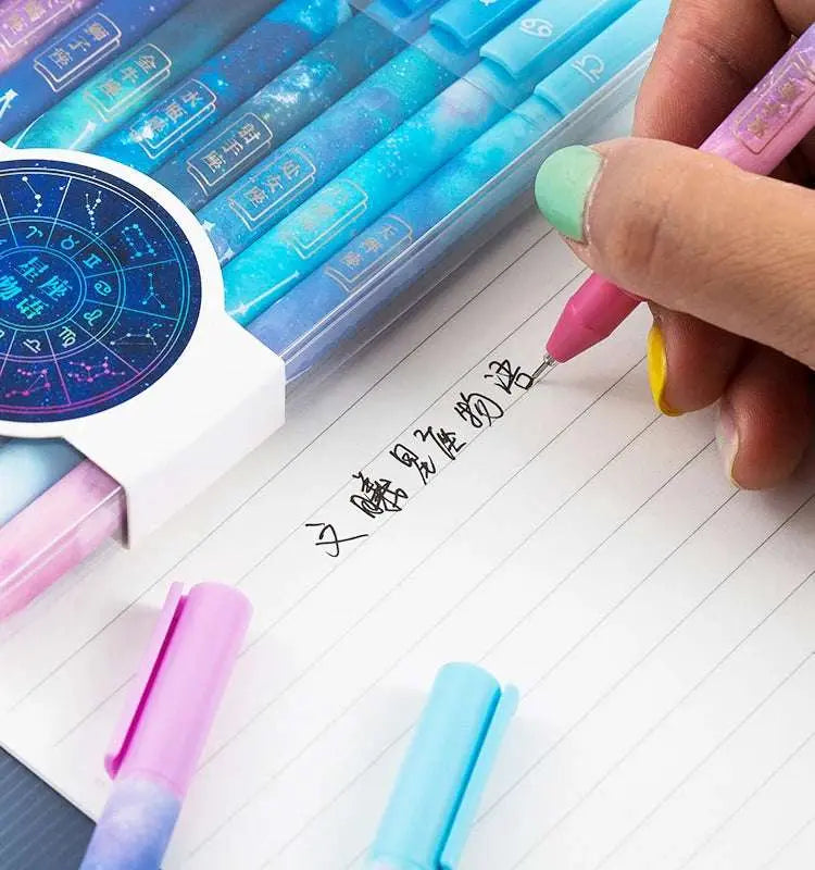 1-3pcs Constellation Gel Pen