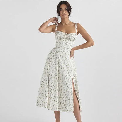 Pink Floral Office Midi Dress Kia Day Design