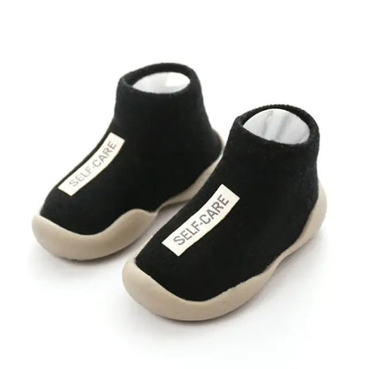 First Walker Kids Soft Rubber Sole Baby Shoe black 18-24 Months-18 Months12 Months