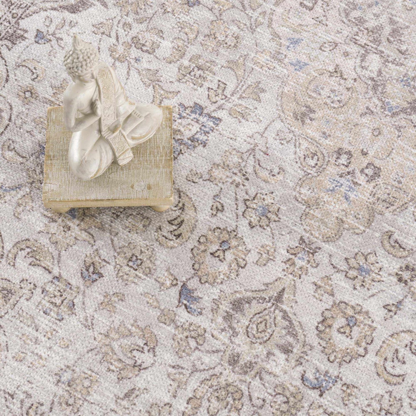 Cream Holi-2301 Washable Area Rug - - Rugs