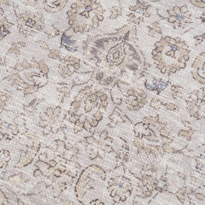 Cream Holi-2301 Washable Area Rug - - Rugs