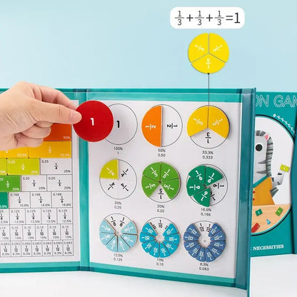 Montessori Children Magnetic Fraction Learning Math Toys Kia Day Design