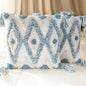 Blue Tufted Cotton Throw Pillow Cover Set - Kia Day Design