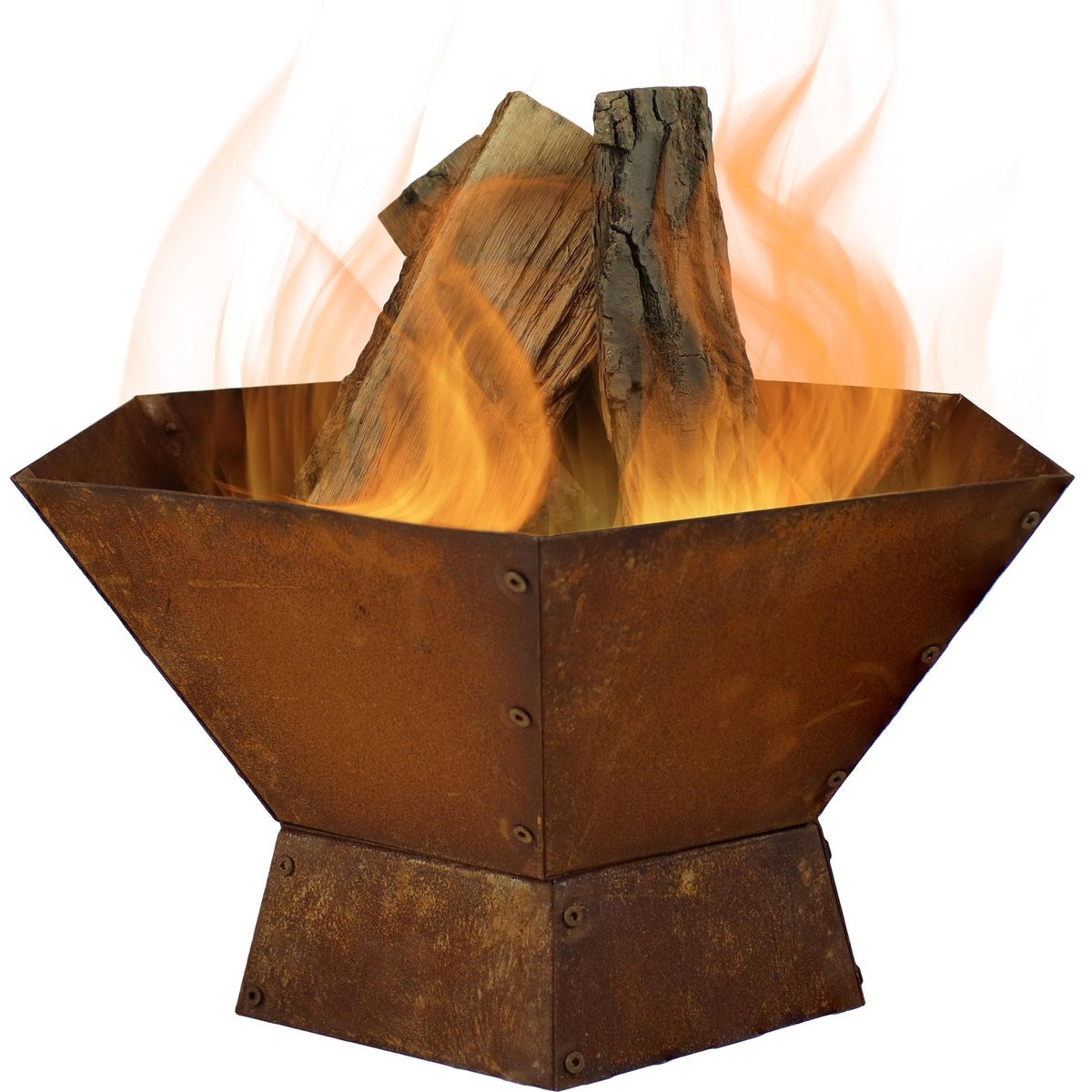 23 Inch Rustic Steel Affinity Fire Pit - - Outdoor > Outdoor Decor > Fire Pits
