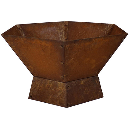 23 Inch Rustic Steel Affinity Fire Pit - - Outdoor > Outdoor Decor > Fire Pits