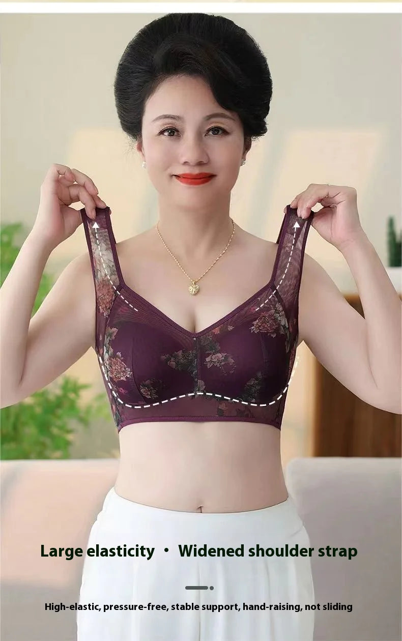 Floral Breeze Wireless Comfort Bra: Effortless Elegance & All-Day Support