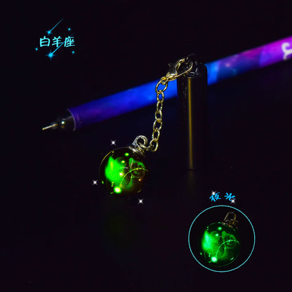 1 PC Luminous Twelve Constellations Pen Aries One size Unisex