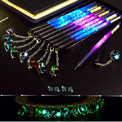 1 PC Luminous Twelve Constellations Pen