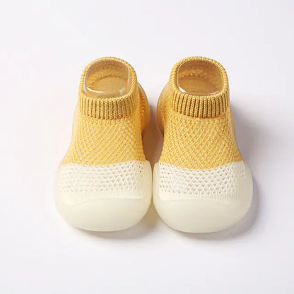 First Walker Kids Soft Rubber Sole Baby Shoe dark yellow 2-4 Years