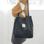 Corduroy Canvas Tote Bag - Kia Day Design
