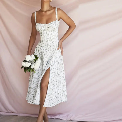 Pink Floral Office Midi Dress Kia Day Design
