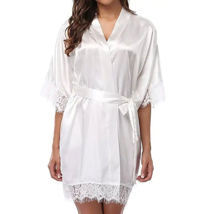 Ladies Satin Robe - Kia Day Design