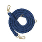 Braided Cotton Rope Dog Leash Dark Blue Large