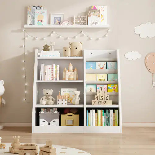 Wooden Toy Storage Organizer Shelves - Kia Day Design