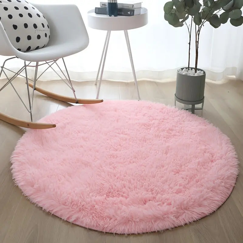Simple Round Thickened Carpet - Kia Day Design