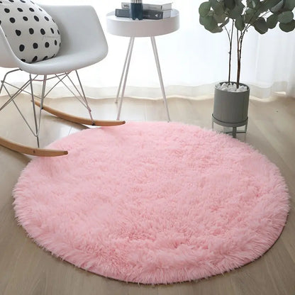 Simple Round Thickened Carpet - Kia Day Design
