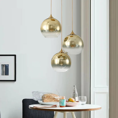 Home Decoration Lampara De Techo Modern Globe Glass Pendant Light Kia Day Design