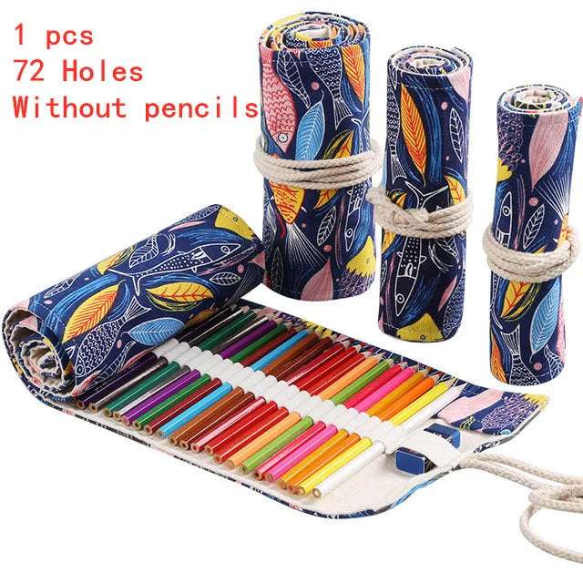 12-24-36-48-72 Hole Pencil Organizer C-72 Holes Kids Multicolor