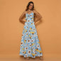 Summer Floral Maxi Long Dress for Women Kia Day Design