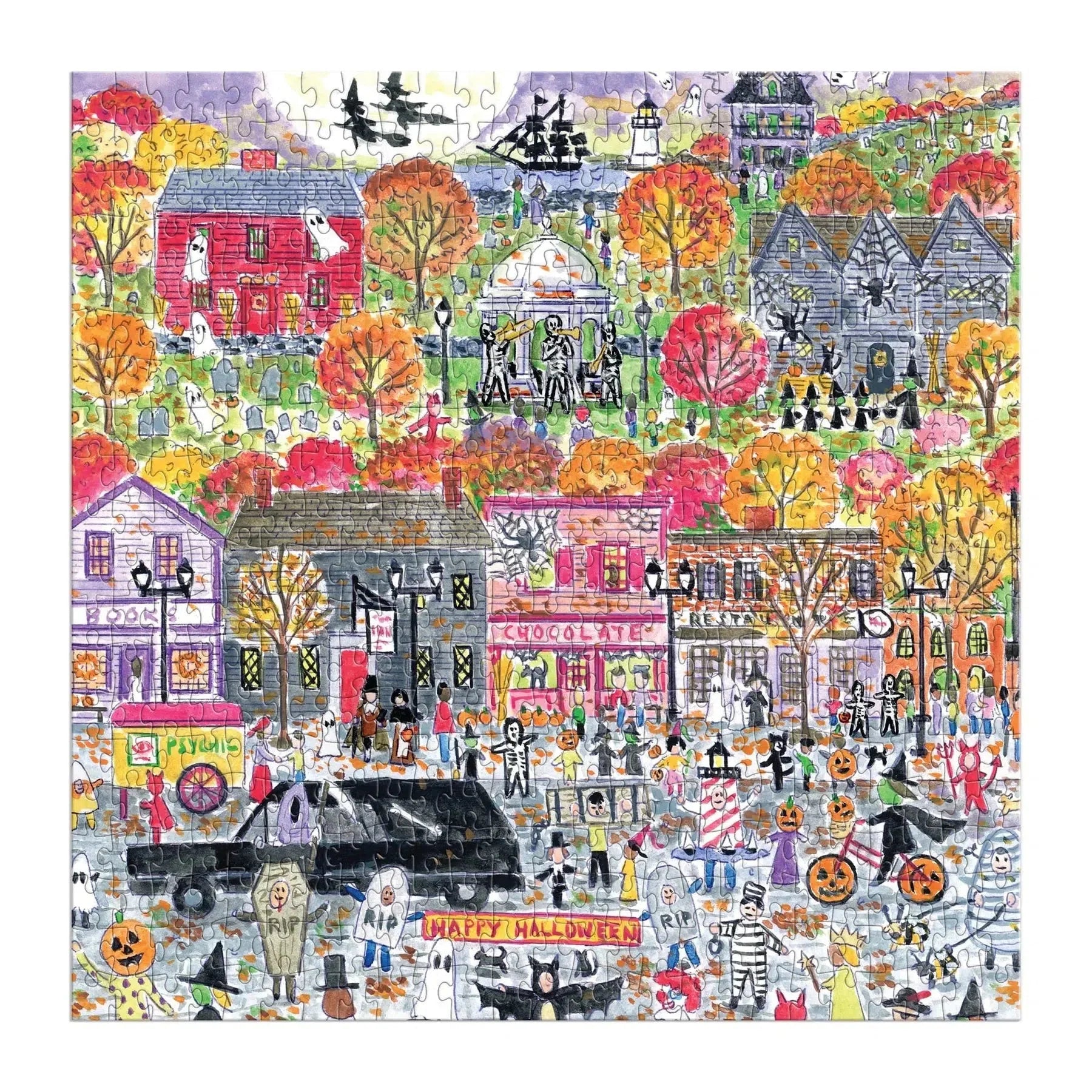Halloween Parade 500 Piece Jigsaw Puzzle Galison - - Jigsaw Puzzle