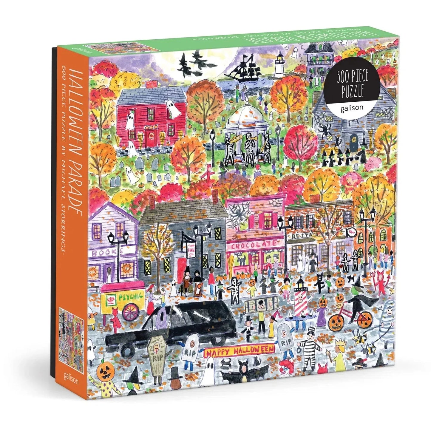 Halloween Parade 500 Piece Jigsaw Puzzle Galison - - Jigsaw Puzzle