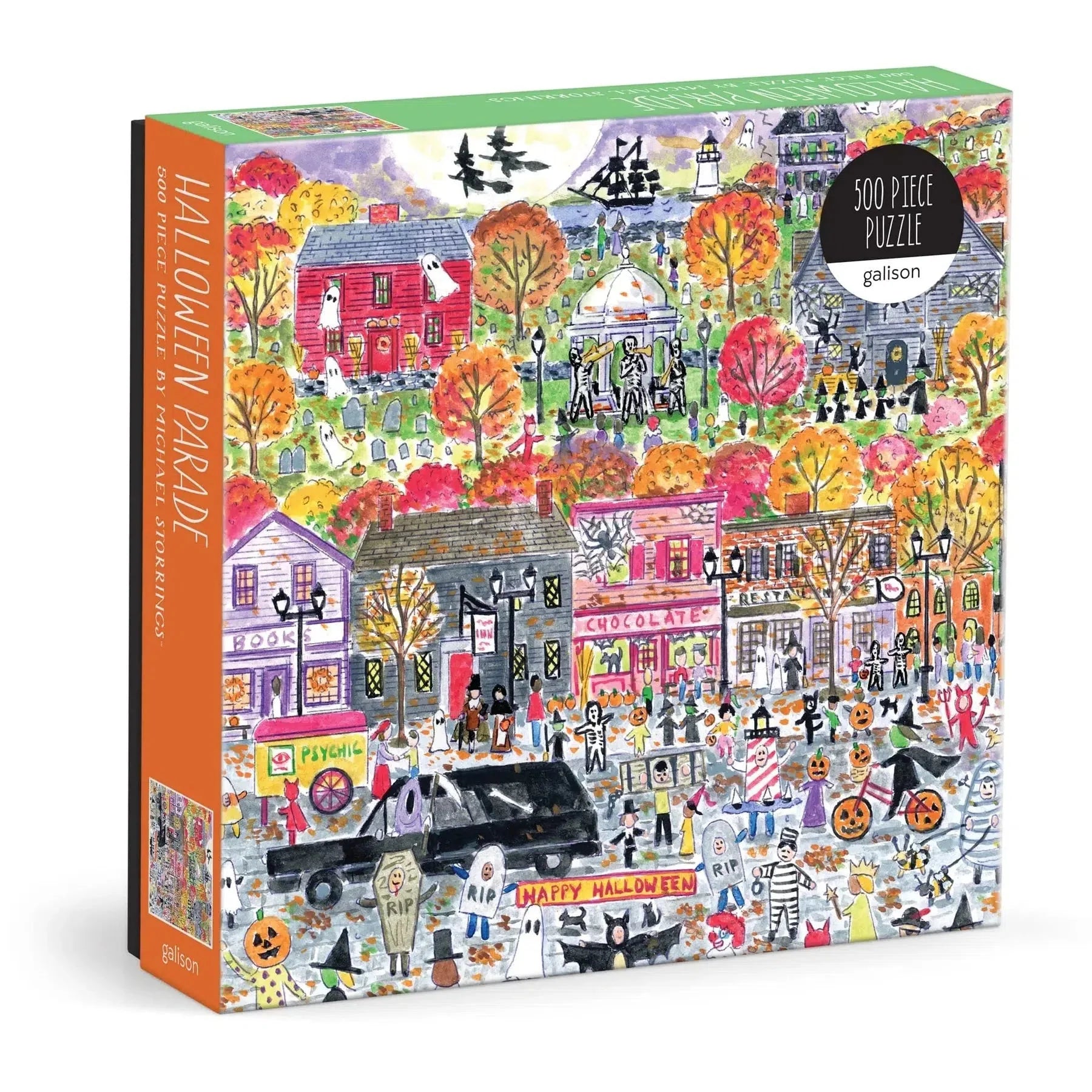 Halloween Parade 500 Piece Jigsaw Puzzle Galison - - Jigsaw Puzzle
